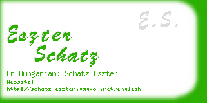 eszter schatz business card